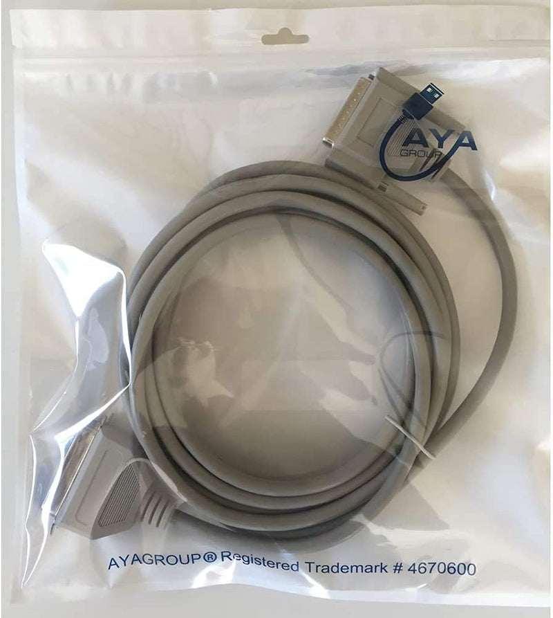[AUSTRALIA] - 4.5m/ 14.7 Feet DB25 Male to Centronics 36 Female Parallel Printer Cable LPT Parallel Printer IEEE-1284 