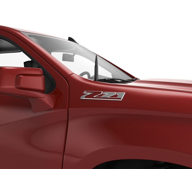 [AUSTRALIA] - RYDONAIR Short Antenna Compatible with Chevy & GMC Trucks All Years Model, Internal Copper Coil for Enhanced Reception, Car Wash Proof, 50 Cal ABS Antenna Replacement 