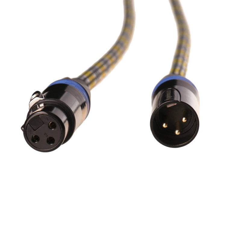 Aperion Audio Premium Balanced XLR Cables for High-End Audio/Home Theater Systems, Pure Copper Connectors and Heavy-Duty Shield - XLR Male to XLR Female (Single) (9FT) 9FT