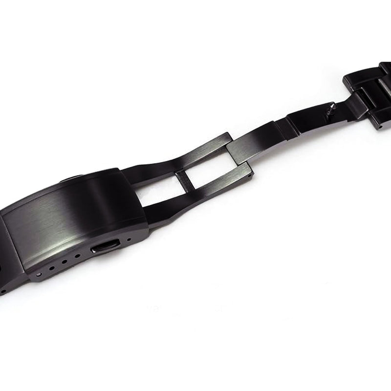 316L Stainless Steel Watch Band and Bezel Compatible with Casio GWM-5610 Watch Mod Kit Replacement black