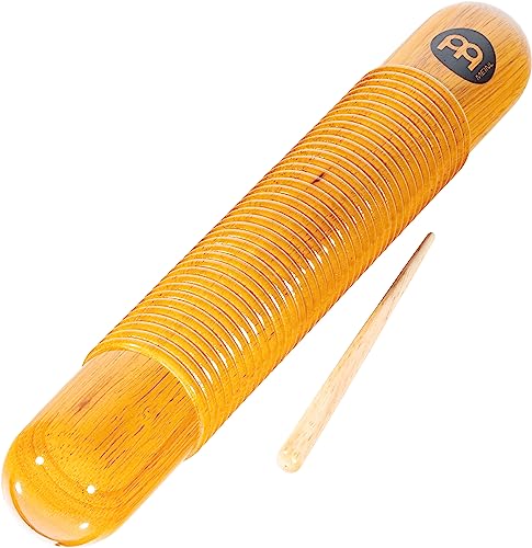 [AUSTRALIA] - Meinl Percussion Wood Guiro with Scraper and Grip Holes — NOT Made in China — for Latin American Music, 2-Year Warranty (GU1AM) 