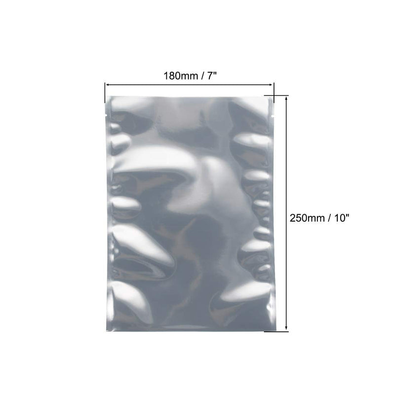 uxcell Antistatic Shield Shielding Bag, Flat Open Top Anti Static Bag for Electronic Devices, 7x10 inch(180x250mm), 100 PCS
