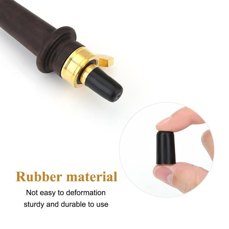 4Pcs Rubber Tip for Cello Endpin, Anti-slip End Pin Cover Protector Portable Cello Rubber Endpin Tip Protector Violin Accessories Black