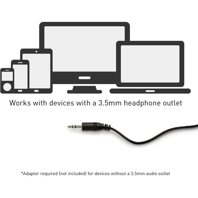 Panasonic Headphones, Lightweight Over the Ear Wired Headphones with Clear Sound and XBS for Extra Bass, Long Cord, 3.5mm Jack for Phones and Laptops – RP-HT161-K (Black) Over Ear - No Mic