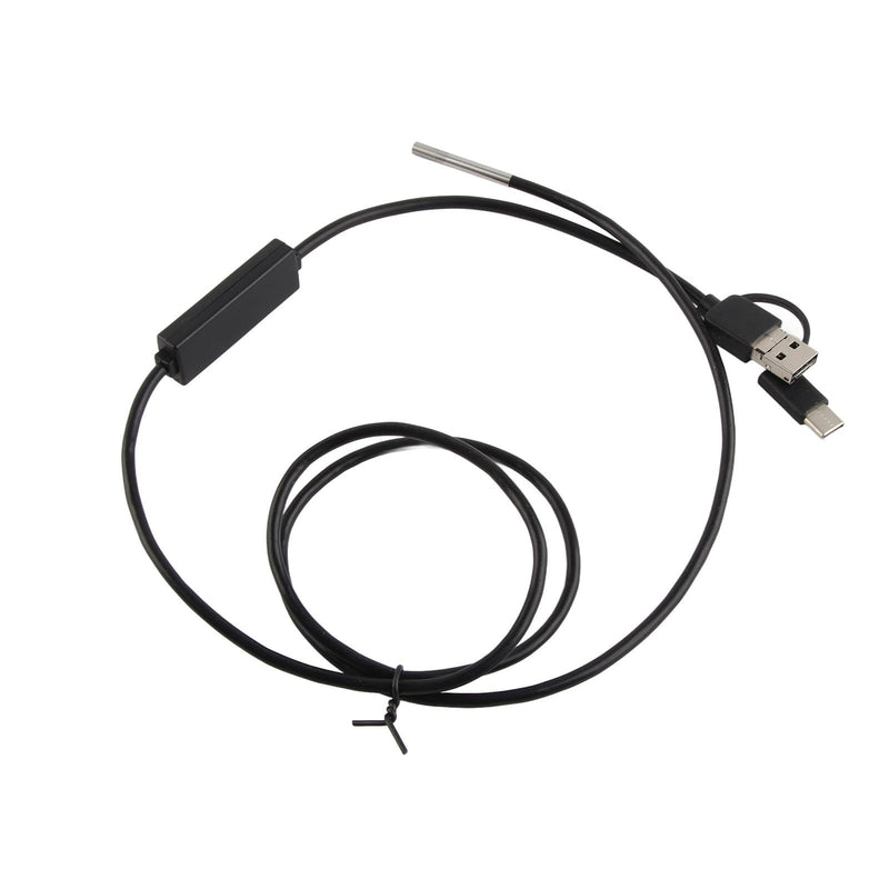 [AUSTRALIA] - USB Endoscope Support 3 in 1 3.9mm Lens for Android Endoscope Inspection Snake Camera Waterproof (1 Meter Soft Wire) 1 Meter weicher Draht 