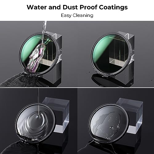 K&F CONCEPT 55mm Variable ND2-400(1-9 Stops) Waterproof ND Lens Filter