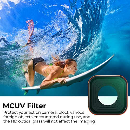 K&F CONCEPT UV Protection Filter for GoPro Hero 13/12/11/10/9 Black Aluminum Alloy Frame
