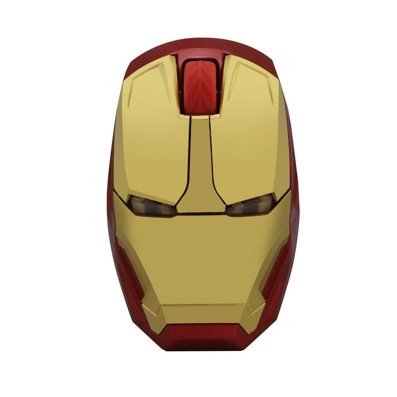 ECOiNVA Wireless Iron Man Mouse 2.4G Optical Computer Mouse for Desktop Laptop PC Mac (Gold) Gold