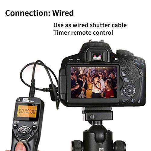 Pixel Timer Shutter Release TW283-N3 Wireless Remote Control for Canon 5D Mark III/ 5D Mark IV/ 5D 6D /7D Mark II/ 7D 50D 40D 30D D60 D30 D2000 R5