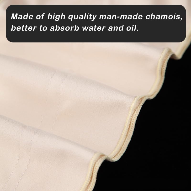 2PCS Saxophone & Clarinet Care Bundle: Alto, Tenor Sax Cleaning Cloth & Kit, man-made chamois