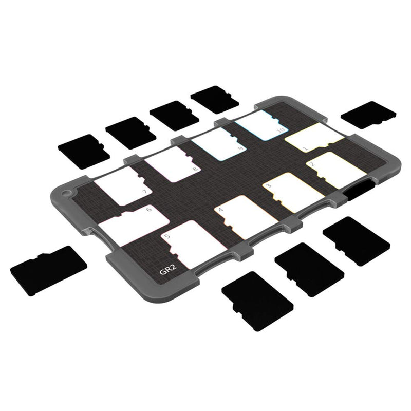 10 Slots Micro SD Card Case Holder Storage Organizer, Ultra Slim Credit Card Size Lightweight Portable TF MSD Memory Card Storage 10 Micro SD Card Slots