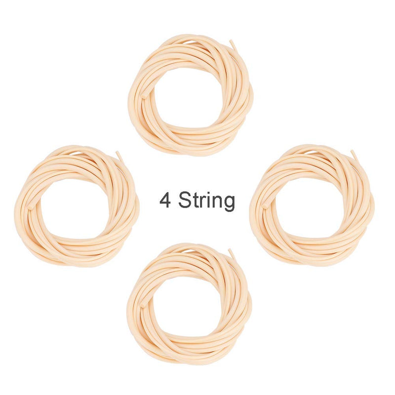 4 PCS Ukulele Bass Strings Set 5mm 4mm 3mm 2.5mm Smooth Fast Intonation Performance Strings