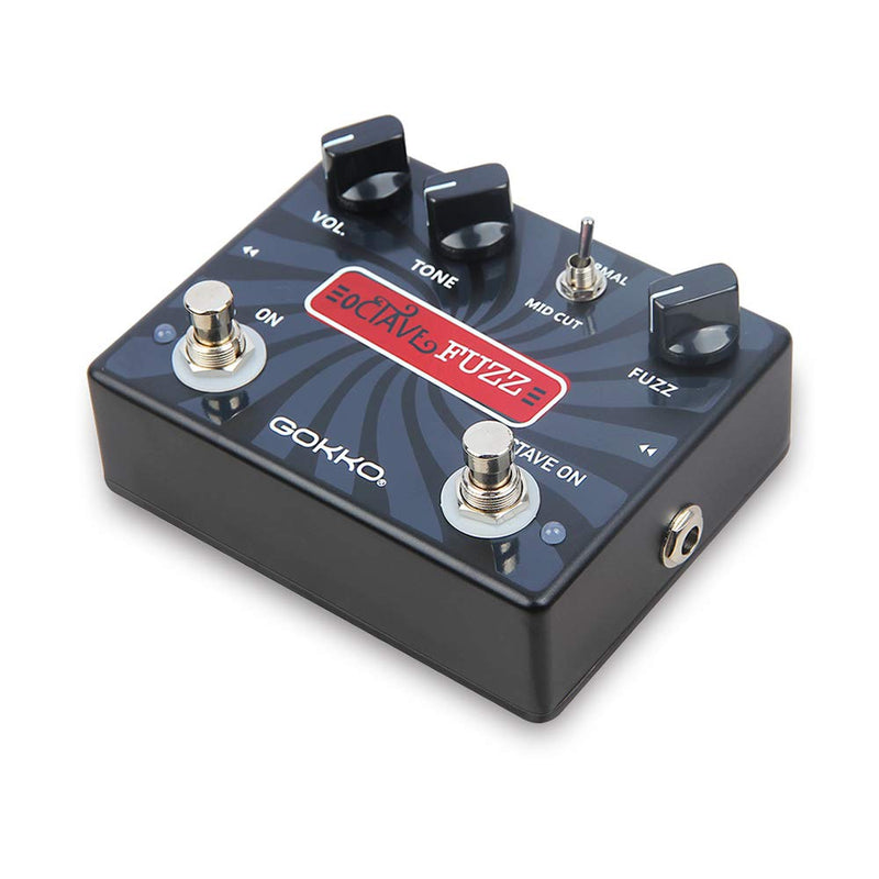 OCTAVE FUZZ GK-31 - Octave - Up Fuzz Guitar Effects Pedal with Mid - Cut Switch & True Bypass - Durable Aluminum Alloy Casing