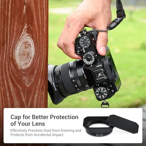 JJC Metal Square Lens Hood for Fujifilm XF 16-50mm f/2.8-4.8 R LM WR Lens For Fuji XF 16-50mm f/2.8-4.8 R LM WR Lens