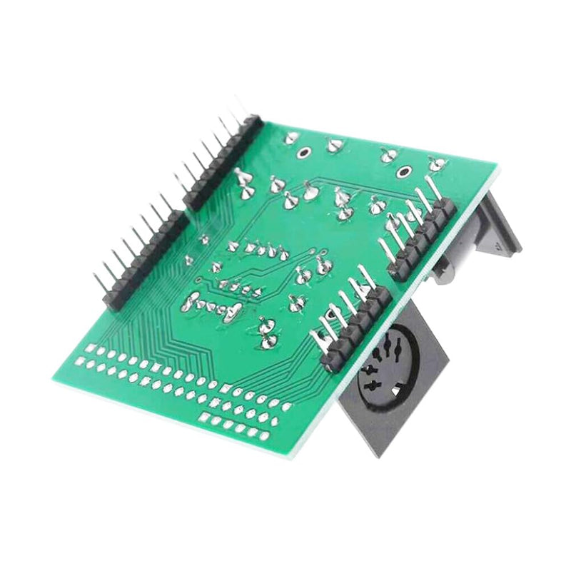 2pcs MIDI Shield Breakout Board Digital Interface Adapter with MIDI IN/OUT/THRU Ports and RUN/PGM Switch