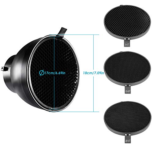 NEEWER 7inch/ 18cm Standard Reflector Diffuser for Bowens Mount NK-NABOGD-103050