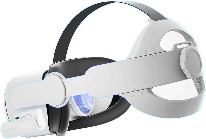 Saqico Head Strap for Oculus Quest 2 with 5000mAh Head Strap Battery Pack Compatible with Oculus/Meta Quest 2