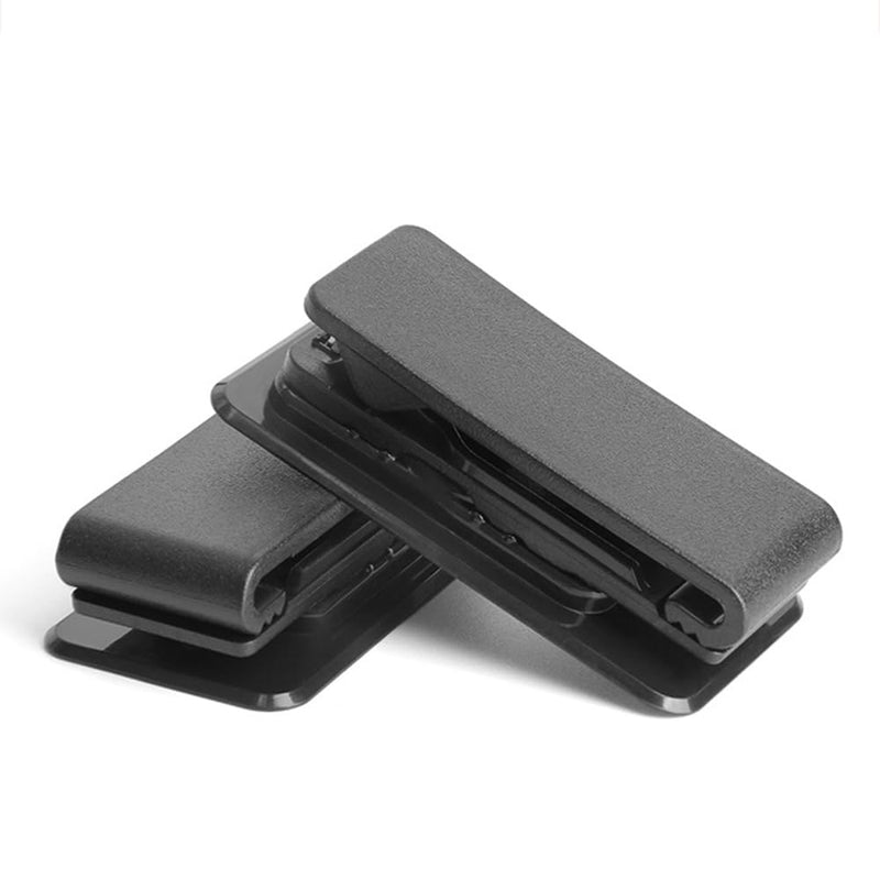 2 Pack Universal 360 Rotation Belt Clip for Portable Cassette Players Recorders/ MP3 & MP4 Players/Portable Microcassette Recorders/CB & Two-Way Radios/Digital Voice Recorders/TV Remote black