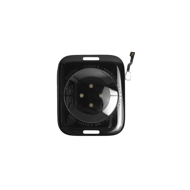 New Back Cover Glass Heart Rate Part Connector Con NFC Compatible with Apple Watch Series S6 44mm(Only for Cellular) with Upgraded Repair Tools Kit
