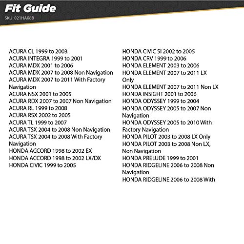 Scosche HA08B Aftermarket Radio Wiring Harnessfor Select 1998-11 Acura and Honda - Aftermarket Radio Wire Harness for Car Stereo . Check Vehicle List Below for Your Model Standard Packaging