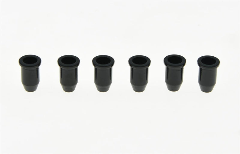 6x Black Guitar String Through Body Ferrule 1/4"(6.35mm) String Ferrules for Telecaster/Tele Guitar
