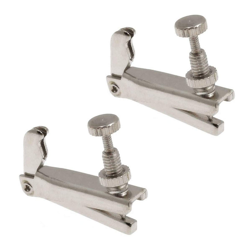 4Pcs Violin Fine Tuners 3/4-4/4 String Adjuster Fine Tuner Violin Parts Silver
