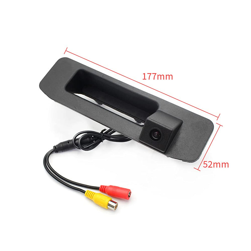 AHD/CVBS Car Rear View Camera's Fisheye Trunk Handle Camera with RCA Cable & Vehicle-Camera for Mercedes Benz GLK Class X204 GLK280 GLK300 GLK350 GLK200 GLK220 GLK250 GLK320 CDI (CVBS) CVBS