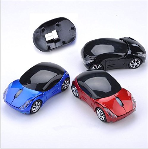 WXG Wireless Mouse 3D Car Shape Mouse 2.4GHz USB Gaming Mouse with Receiver for PC Laptop Black