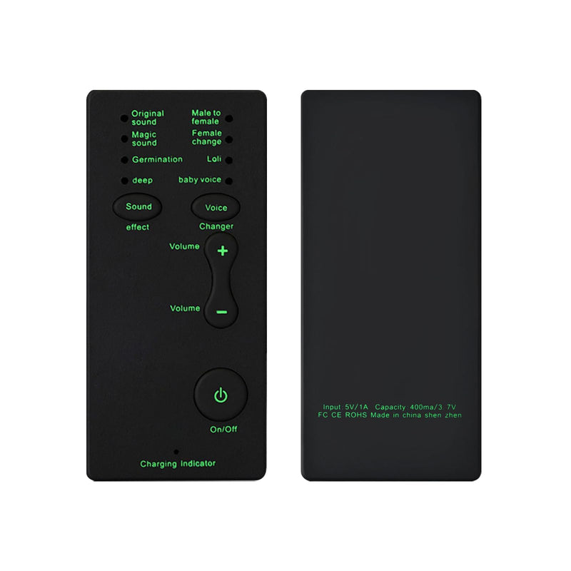 Mini Portable Voice Changer, Handheld Microphone Voice Modulator Disguiser with 8 Sound Effects, Live Broadcast Voice Gaming Recording for Mobile Phone Computer PS4 PS5 Xbox One Games Streaming M1