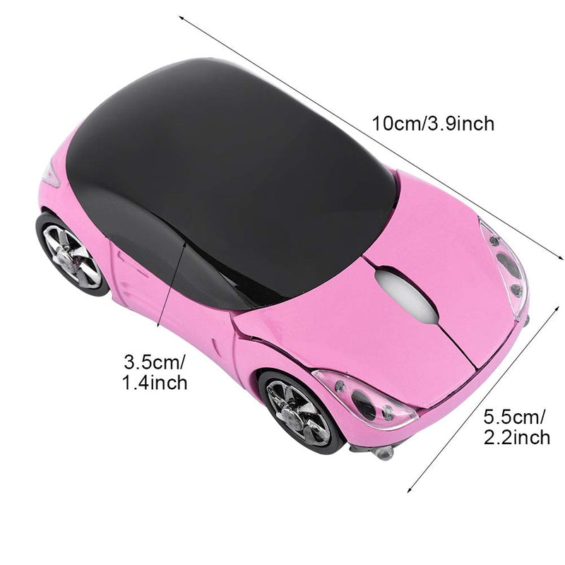 1600DPI Portable Wireless Mouse with 3 Buttons,10M 2.4G Bluetooth Optical Mouse with a Receiver Storage, Mouse for Mac/ME/Windows PC/Tablet Gaming Office(Pink) Pink