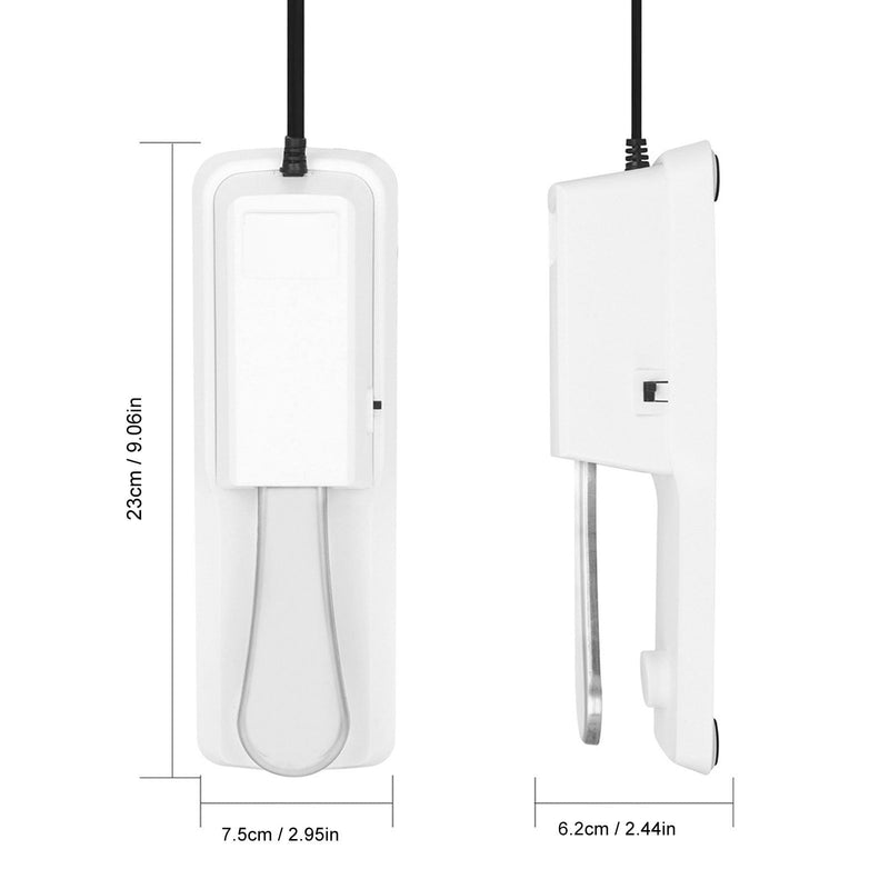 Sustain Pedal, Universal Keyboard Sustain Pedal with 1/4in (6.35mm) Input Plug & Anti Slip Rubber Bottom, Piano Foot Pedal for Digital Piano, Electronic Keyboard, MIDI White