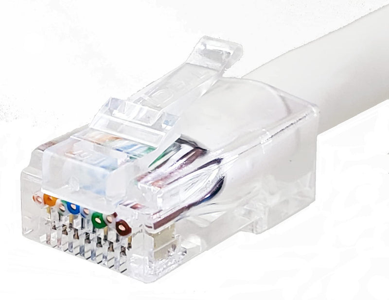 Ideal Electrical 85-385 Unshielded Feed-Thru Modular Plug, Cable Connector for CAT6A/6 Unshielded Cables, 50 Connectors 50 Pack