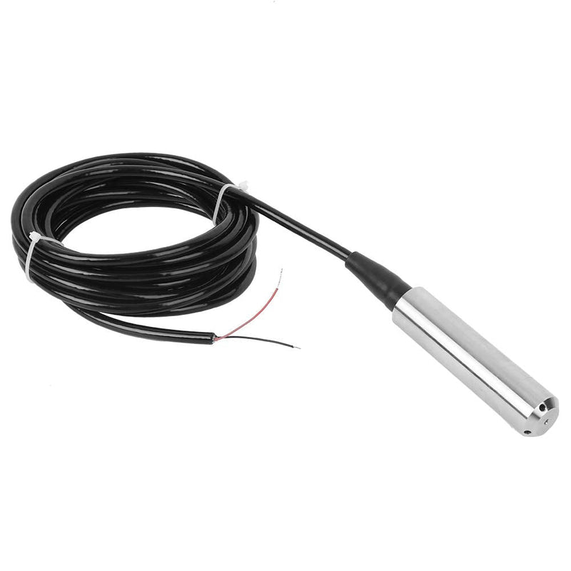 Level Sensor, DC 24 V 4-20 mA Level Sensor, Water Level Sensor, Stainless Steel, Liquid Level Sensor, Level Transmitter with Cable, Range Depth 0-1 m Reichweite 0-1 Meter