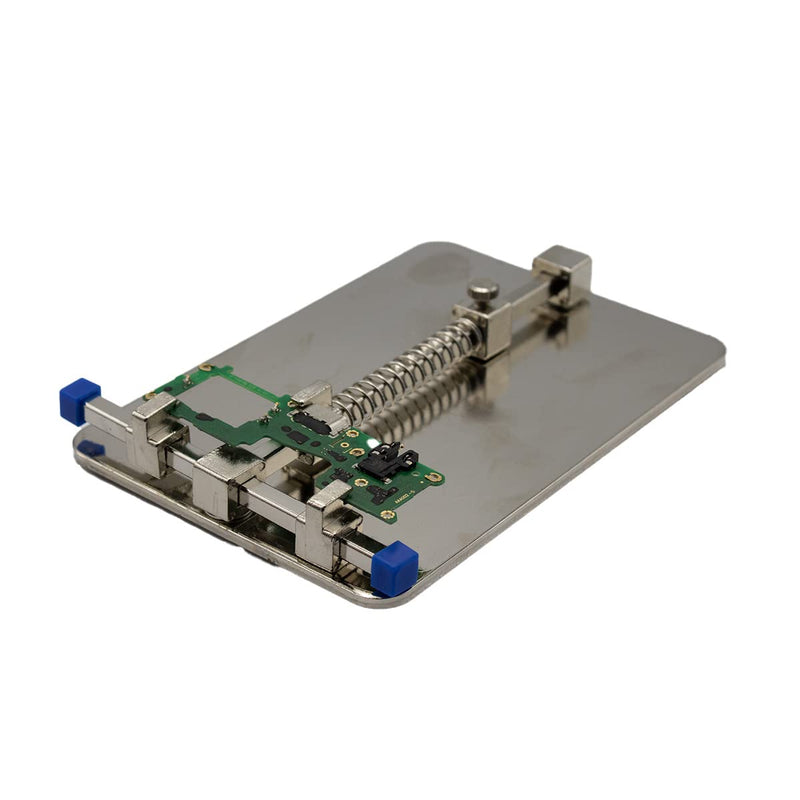 MMOBIEL Universal PCB PCB Holder - Jig Bracket Clamp Repair Tool - Soldering Set - Stainless Steel - Motherboard PCB Board Holder - 13.5 x 9 cm