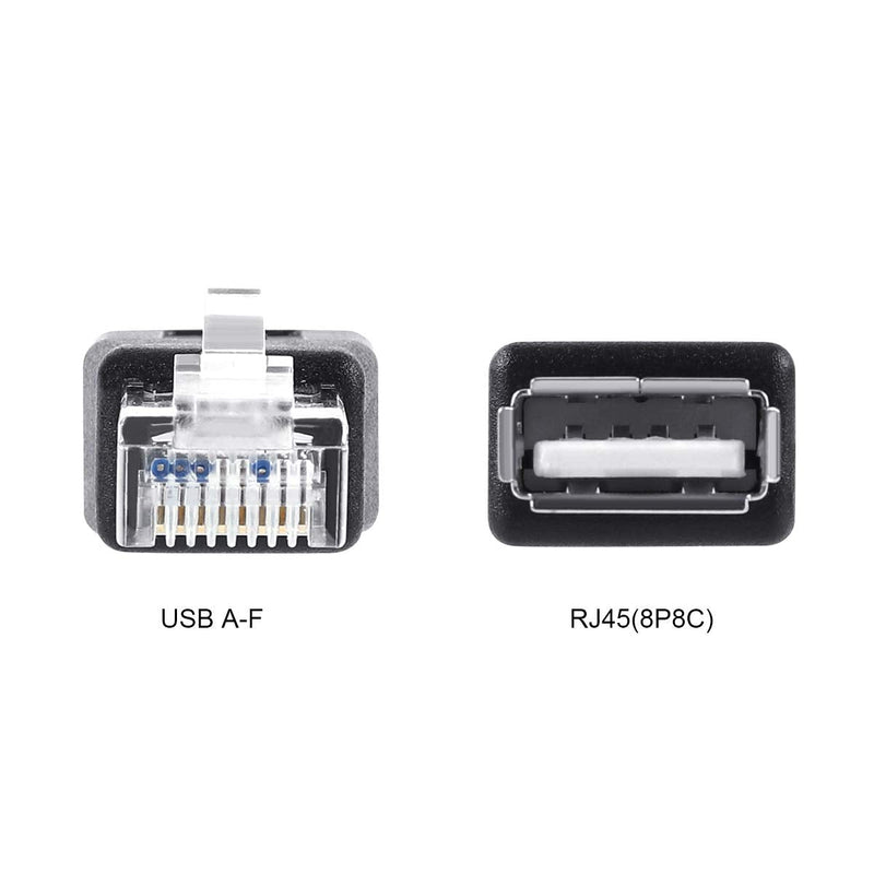 UCEC 1x Type A USB2.0 Female to Ethernet RJ45 Male Plug Adapter Connector