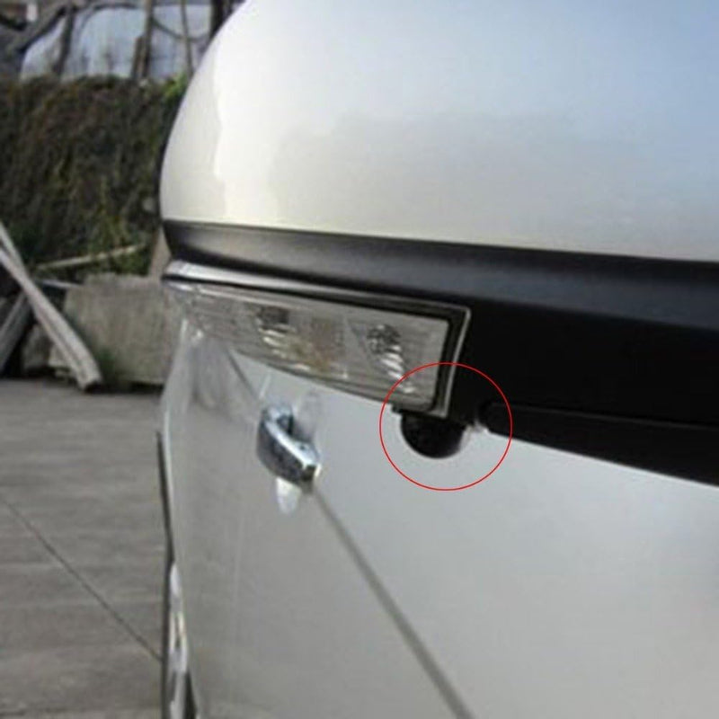 Pair Car Auto 20mm Hole Drilling Side View Camera Side Mirror Mount Reverse Mirrored Image with No Parking Assistance Lines Cam Safe Turning No Blind Spot for Car Monitor Stereo RCA - Pack of 2