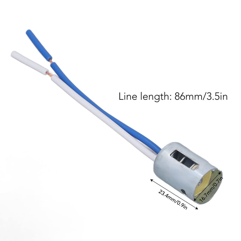 Lamp Holder Lamp Holder, 10 Pieces 1156 Lamp Holder LED Turn Signal Holder with 3.5 Inch Wiring Harness DC 12V Flexible