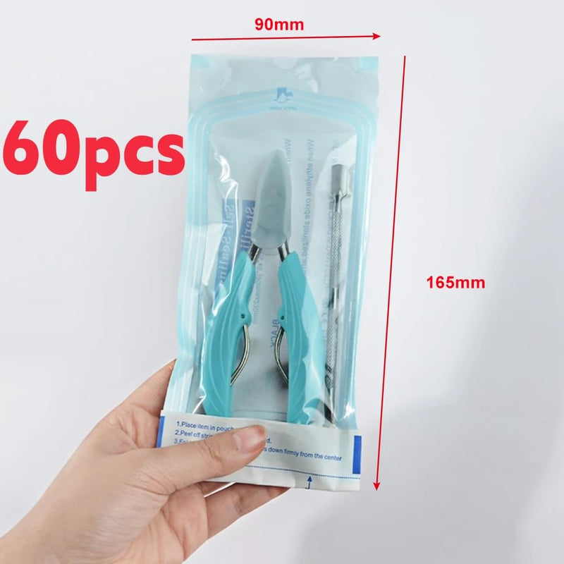 Sterilization Bags, 60 Pieces Self Sealing Sterilization Bags, Disinfectant Bags for Autoclaves, Sterilization Bags, Bags