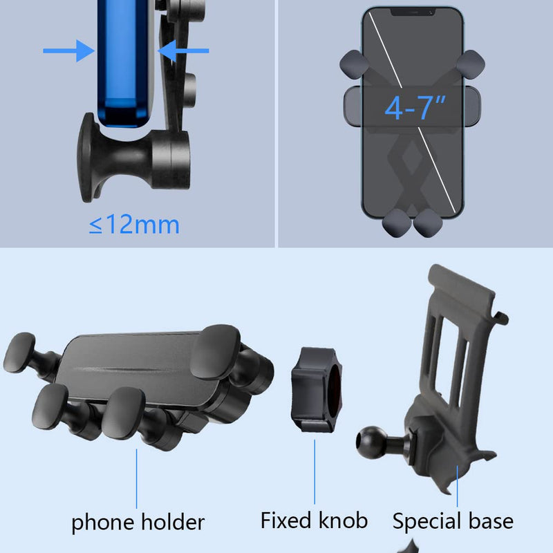 Car Phone Holder Mount for 2017-2025 Audi Q5, 2018 2019 2020 2021 2022 2023 2024 2025 SQ5 Sportback Auto Accessories Interior Decoration Mobile Cell Smartphone Bracket For 2017-2025 Audi Q5 , 2018-2025 Audi SQ5