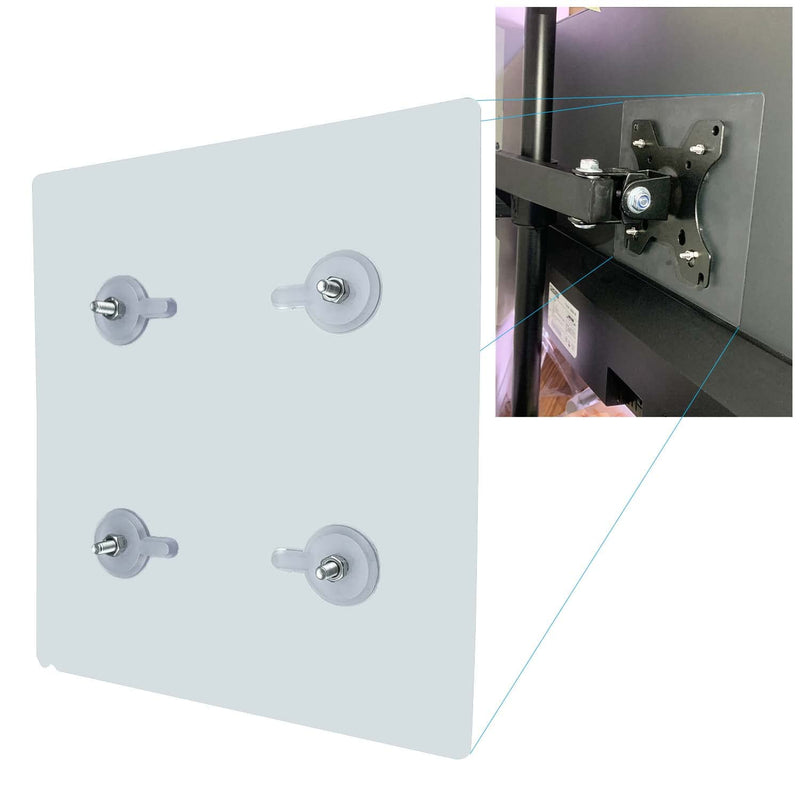 NOBER VESA Mount Adapter Bracket Kit Non-VESA Mounting Universal for 75 VESA Monitor Arm Compatible 2 Pack 2 Pack VESA 75X75mm