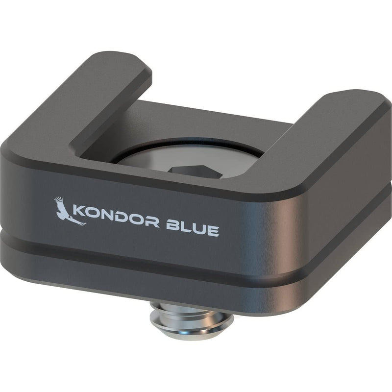 KONDOR BLUE | Cold Shoe Receiver | Rubber O-Ring to Protect The mounting Surface, & Anti-Slip | Space Gray