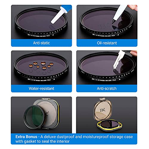 JJC 67mm ND Filter ND2-2000 VND Variable Neutral Density Adjustable Fader