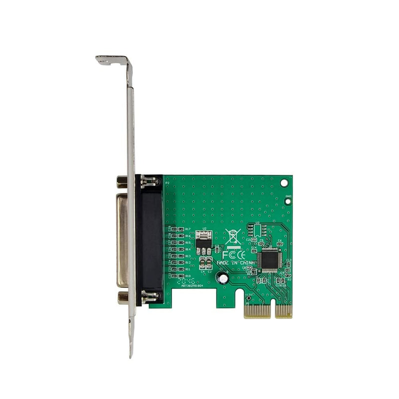 X-MEDIA XM-PEX-1P PCI-E 1-Port DB25 Parallel PCI Express (PCIe x1) Card - IEEE 1284 Parallel Adapter Card - WCH382L Chipset - Supports ECP/EPP/SPP