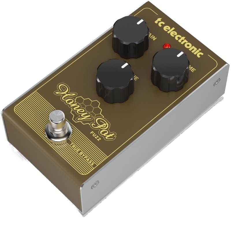 TC Electronic HONEY POT FUZZ Vintage-Flavored Fuzz Pedal with Massive Wall of Tones and Miles of Sustain