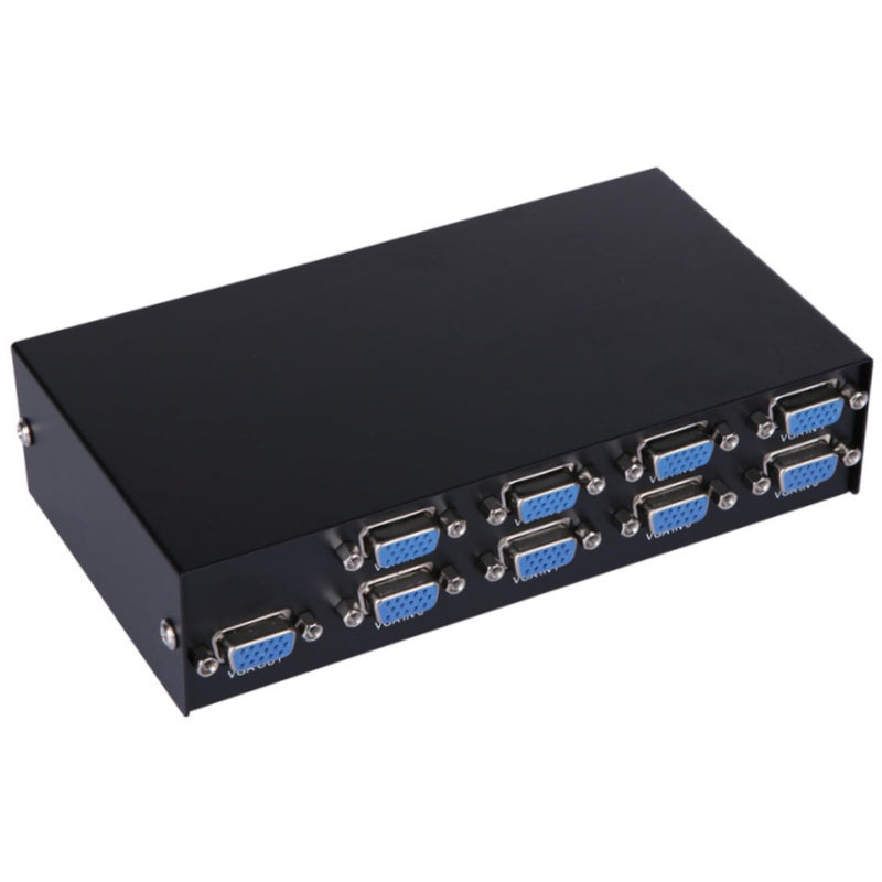 [AUSTRALIA] - 8 Port VGA Video switcher 8 in 1 Out 4 in 1 Out bi Directional Inter Convertible Video Sharer Computer Host External VGA TV Monitor Projector selector Switch Box 1 Host at a time 