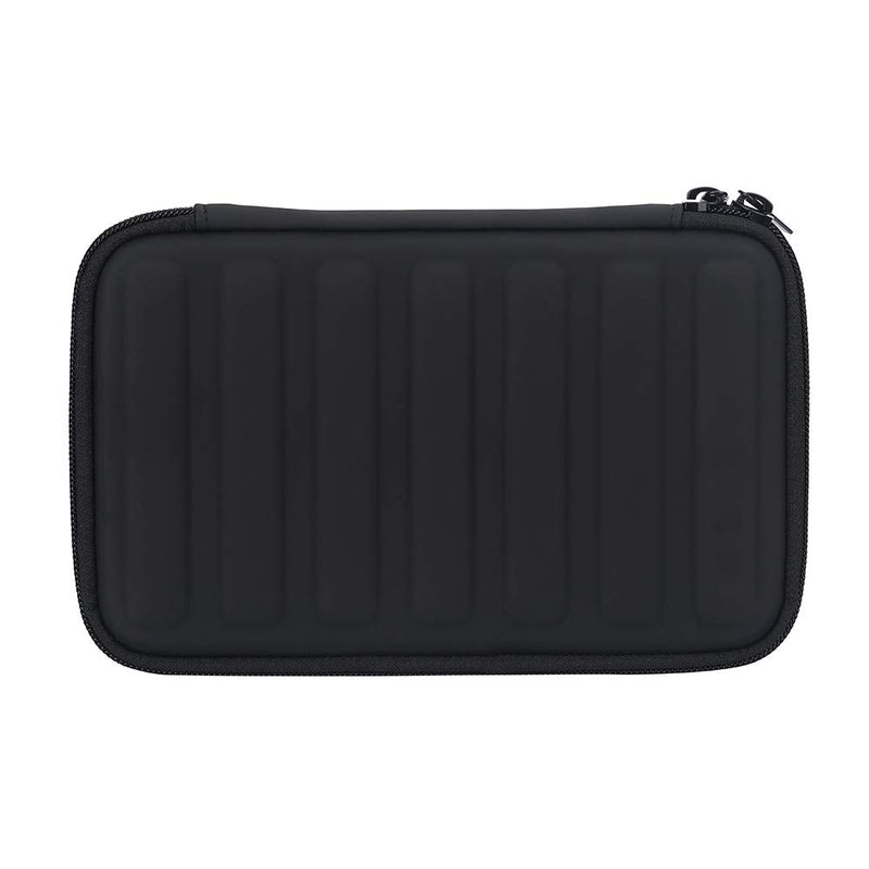 [AUSTRALIA] - eboxer-1 Harmonica Carry Case, PU Leather Zippered Pouch for Harmonica, Harmonicas Storage Case Can Hold 7 Harmonicas, Black 