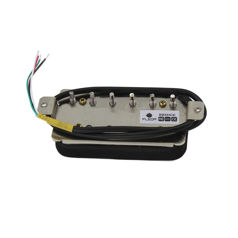 FLEOR Alnico 2 Humbucker Pickup 8-9K Electric Guitar Pickup Bridge Humbucker, White Bridge Pickup