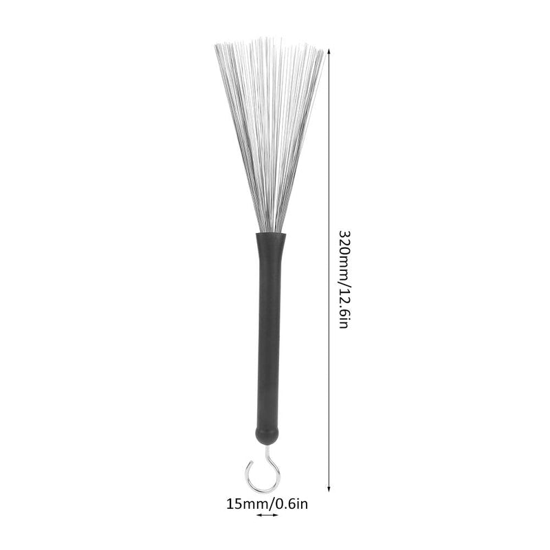 1 Pair Retractable Drum Wire Brushes Drum Stick Brushes for Jazz Folk Rock Band Playing Accessories
