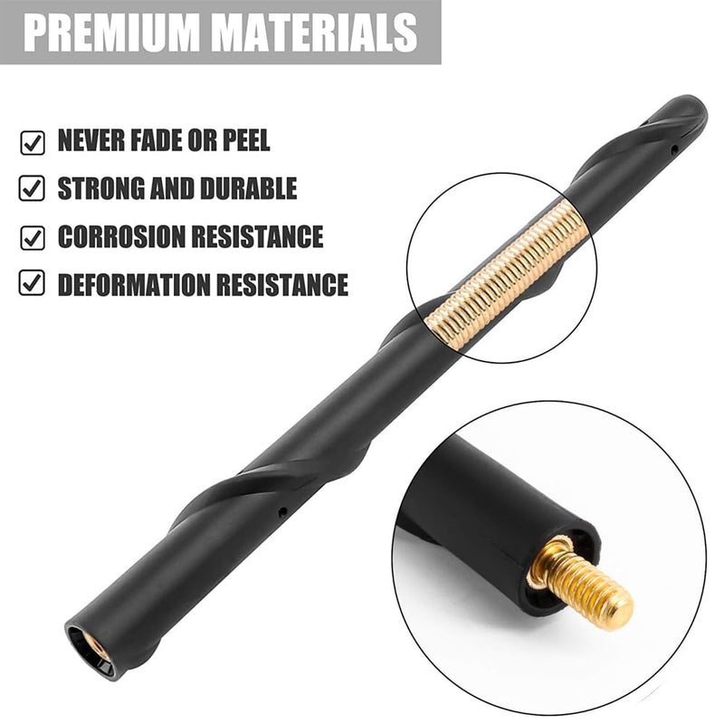 [AUSTRALIA] - BASIKER Antenna for Jeep Wrangler Gladiator JL JK JT Rubicon Sahara 2007-2024, Short Jeep Wrangler Unlimited Sport 4xe Willys Mojave Antenna Replacement, 7 Inch Jeep Wrangler Gladiator Accessories Compatible with J eep Wrangler 