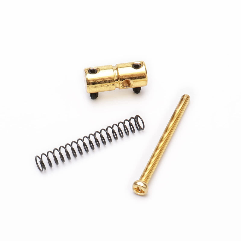 Zinc Alloy Bass Bridge Saddles for 4 String PB Precision Bass JB Jazz Bass Guitar Vintage Electric Guitar Replacement(4 Pack, Golden)